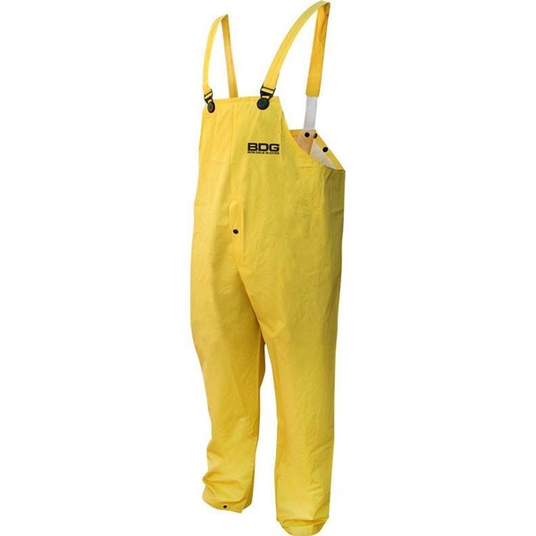 Bdg Rain Pants Flame Resistant PVC/Poly/PVC Bib Pants, Size M 95-1-901FRP-M